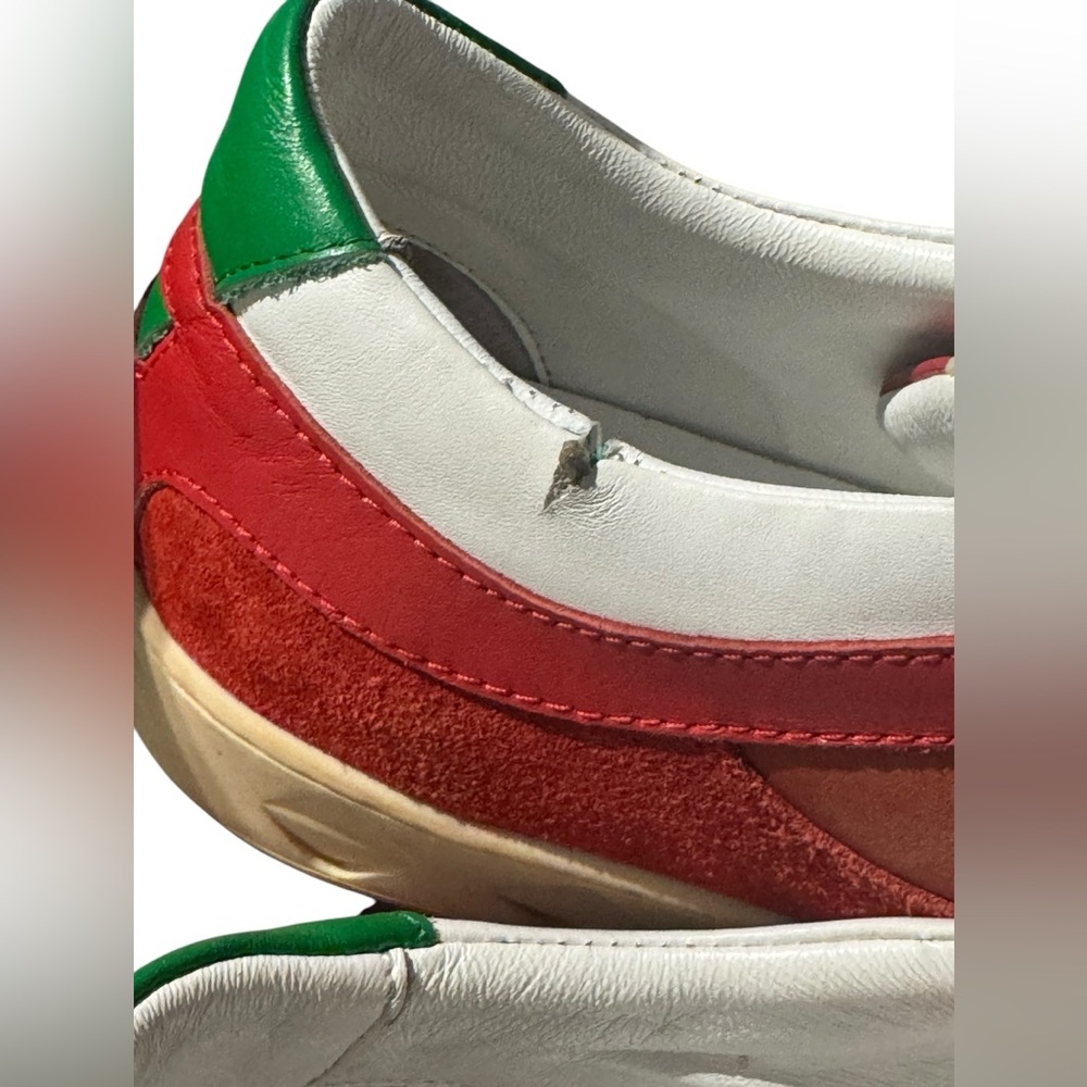 Gucci Men’s Red Leather Low Top Sneaker | Size 10 - Picture 14 of 16